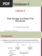 Disk Storage and Basic File Structures