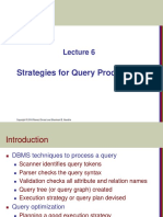 Strategies For Query Processing