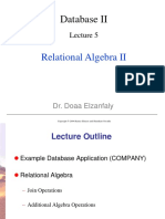 Relational Algebra II