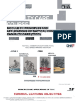 Module 01: Principles and Applications of Tactical Combat Casualty Care (TCCC)