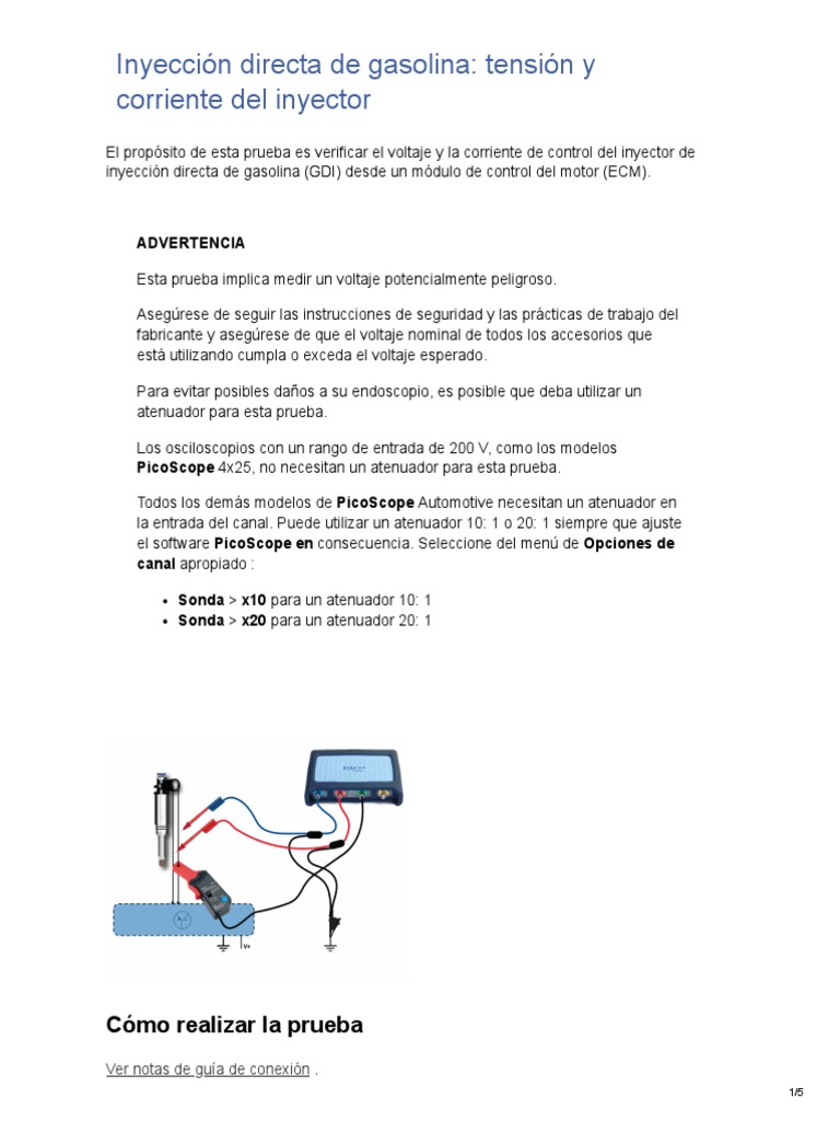 7A Injectcion Directa (Gdi) - Injector-Voltage-Current | PDF ...