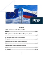 Referat Relațiile Uniunii Europene Cu Rusia