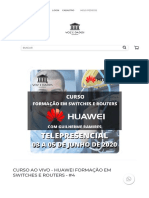 Curso Ao Vivo - Huawei Formação em Switches e Routers - #4