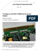 Turning On A HP DPS-750RB Server Power Supply - MakeNotes - de