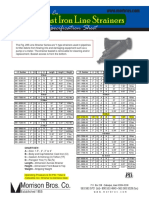 Fig. 285 Cast Iron Line Strainers: Morrison Bros. Co. Specification Sheet