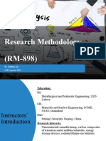 Research Methodology (RM-898) : Dr. Zeeshan Ali Fall Semester 2021