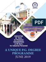 A Unique P.G. Degree Programme: JUNE 2019