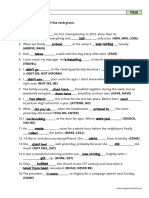 All Tenses - PDF Grammar Worksheet - B1 - T020
