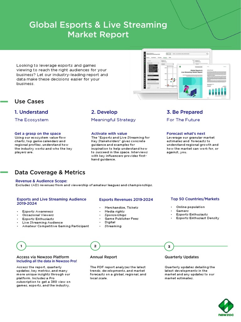 Newzoo Global Esports Market Report Factsheet Pdf Marketing Business