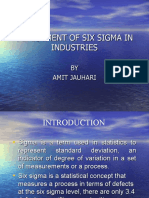 Deployment of Six Sigma in Industries