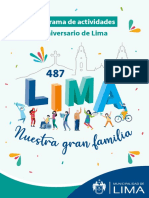 Programa 487 Aniversario de Lima 2022