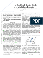 Decoupling of Two Closely Located Dipole Antennas by A Split-Loop Resonator