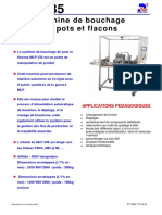 Machine de Bouchage de Pots Et Flacons: Descriptif