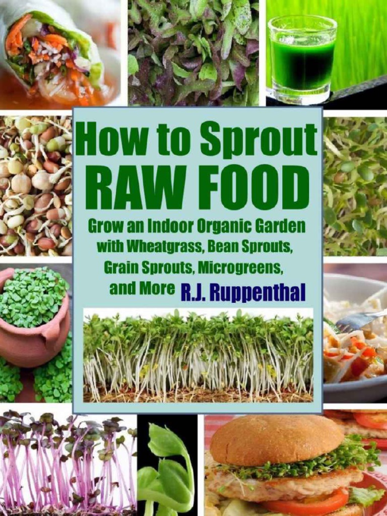 How To Sprout Raw Food - Grow An Indoor Organic Garden With Wheatgrass ...