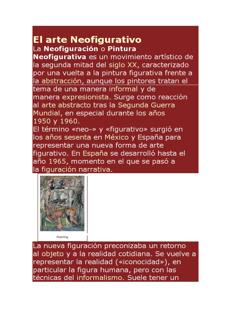 Neofigurativo 1 | PDF | Clásicos