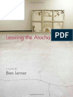Ben Lerner Leaving The Atocha Station