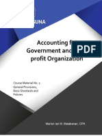 Course Material 1 - General Provisions, Basic Standards and Policies