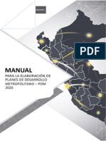 Manual Para La Elaboración de Planes de Desarrollo Metropolitano - PDM