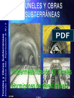 Impermeabilización túneles