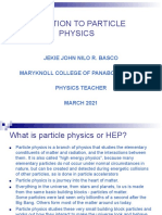 Introduction To Particle Physics