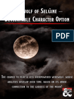 Werewolf of Selûne Developable Character Option