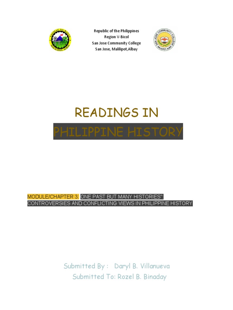 Controversies in Philippine History | PDF | Philippines