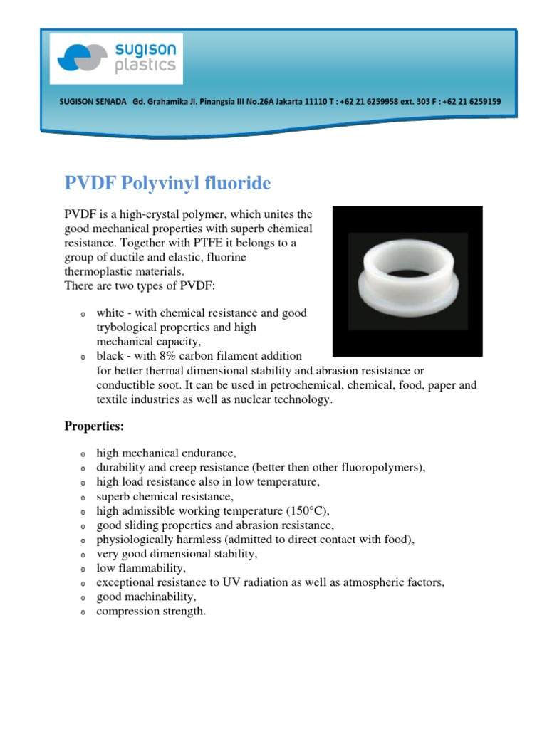 PVDF: Properties and Chemical Resistance | PDF | Thermoplastic | Fluorine