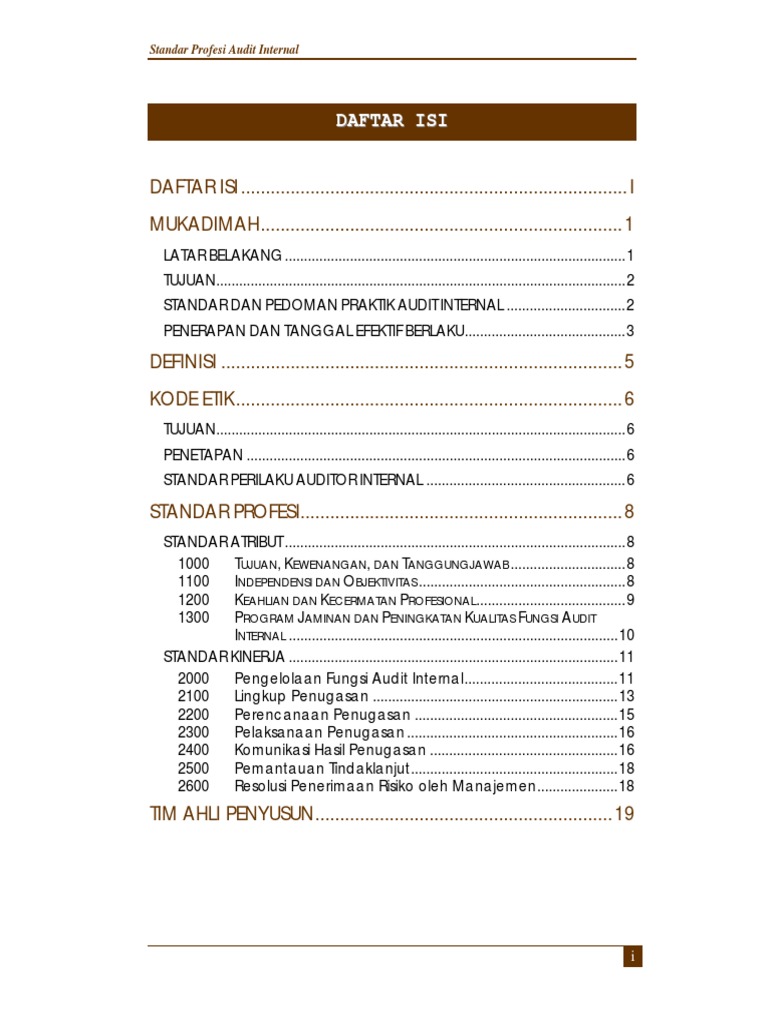 Standar Auditor Internal Pdf
