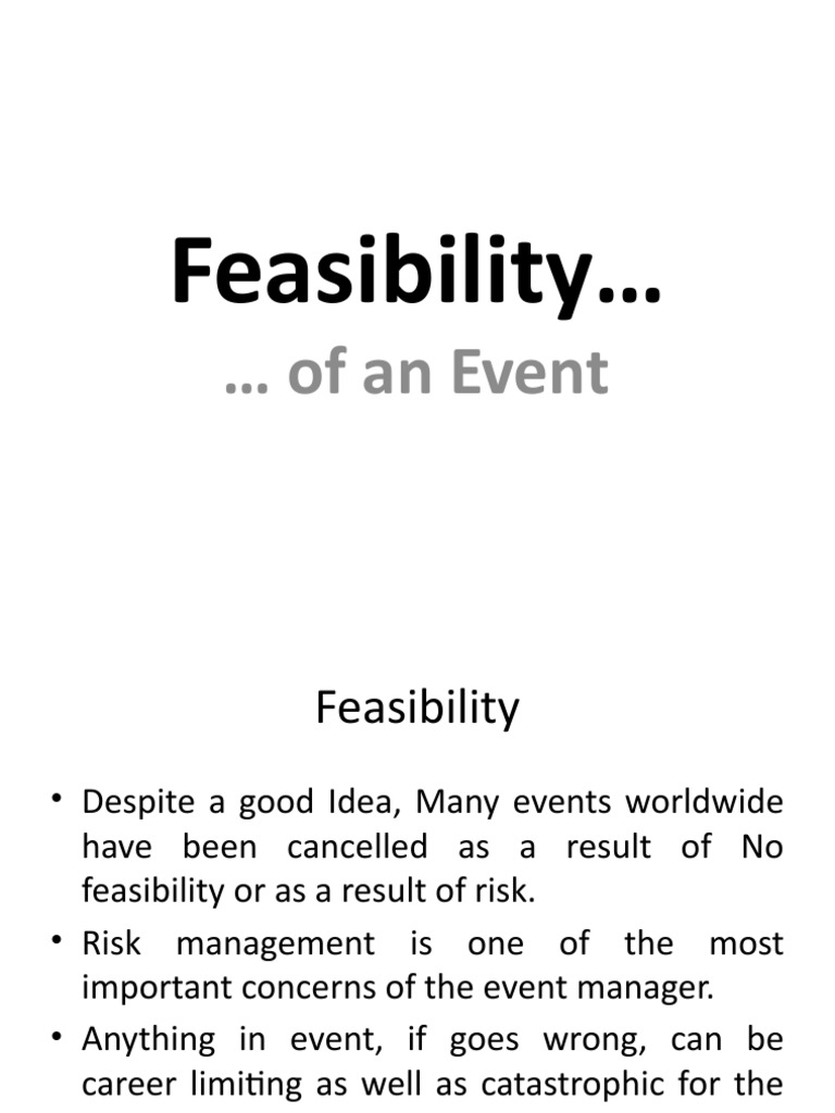 Feasibility : of An Event | PDF | Swot Analysis | Prices