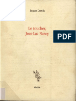 (Incises) Jacques Derrida - Le Toucher, Jean-Luc Nancy-Éditions Galilée (2000)