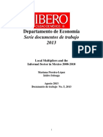 Working Paper 5 2013 Local Multipliers and The Informal Sector in Mexico PereiraSoloaga 2013