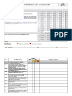 ISO 9001:2008 Internal Audit & Gap Analysis Checklist: QF-008 Revision 1 of 28