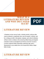 Chapter 4 Lesson 1 - What Is A Literature Review
