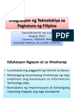 Integrasyon NG Teknolohiya Sa Pagtuturo NG Filipino