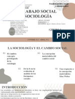 La Sociologia y El Cambio Social - Grupo 1
