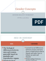 Session 1b Key Gender Concepts