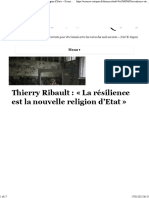 Thierry Ribault La Résilience Est La Nouvelle Religion D'etat - Sciences Critiques