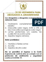 Requisitos de Vestimenta