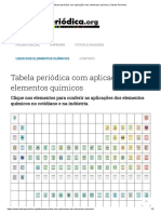 Tabela Periódica Com Aplicações Dos Elementos Químicos - Tabela Periódica