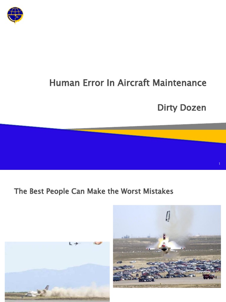 Human Factor in Aircraft Maintenance | PDF | Diseases And Disorders ...