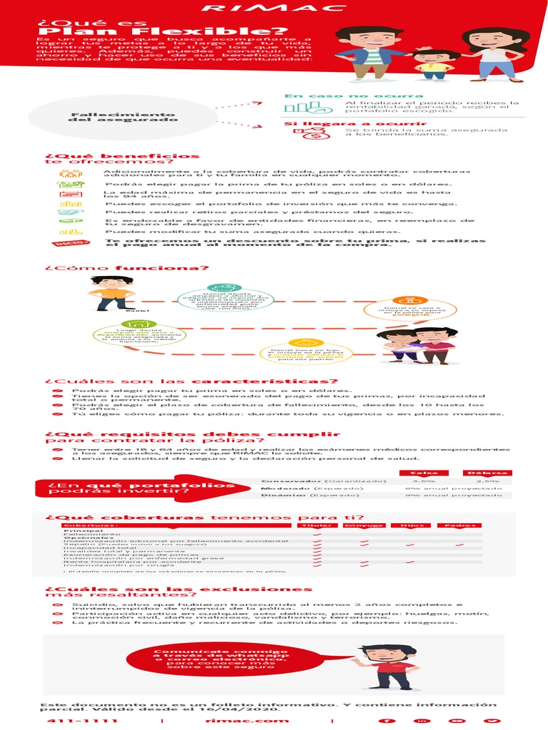 Seguro de Vida Flexible Rimac | PDF | Seguro | Póliza de seguros