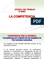 Ley Procesal del Trabajo: Competencia de los juzgados laborales