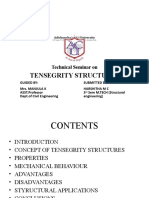 Adichunchanagiri University Technical Seminar on TENSEGRITY STRUCTURES