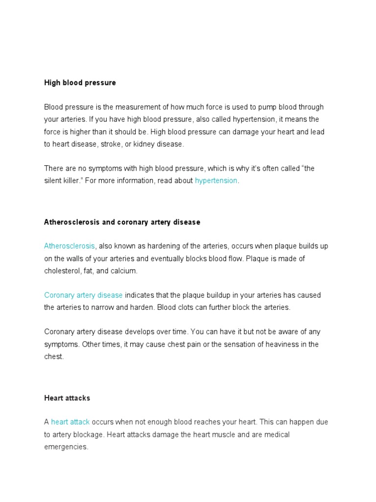 Understanding Heart Health Risks | PDF | Coronary Artery Disease ...