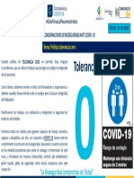 Política tolerancia cero y bioseguridad ante COVID-19