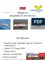 Merger of Kingfisher & Air Deccan