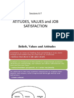 3 Attitudes, Values & Job Satisfaction