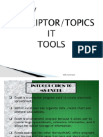 Descriptor/Topics IT Tools: AGBS, Hyderabad