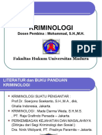 Mata Kuliah Kriminologi