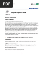 Project Payroll Costs: Report Guide